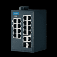 Switch Rail DIN industriel Modbus ProView - 16 ports FE + 2 ports Gb - Températures extrêmes - Référence: EKI-5626CI-MB-AE_1