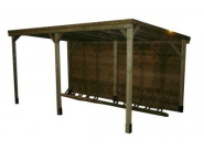 Abri vélos en bois - 5 ou 10 places - Structure tout bois_1