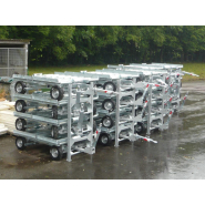 Remorque à train avant pivotant Porte conteneur - MS1500 35_1