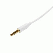 StarTech Cble Audio Stéréo Mini-Jack 3.5mm Slim de 1 m_1
