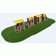 Transport locomotive inox gamme Microparc TR0401I - Structures de jeux à thèmes pour enfants - Créa Équipements_1