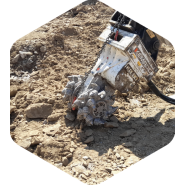 Fraise de terrassement à tambour pour terrassements, démolition, tranchées - 