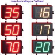 Affichage digital à 7 segments pour chronométrage précis