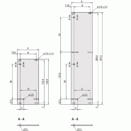 SCHROFF Unité enfichable, face avant, non blindée, pour poignée trapézoïdale statique, 3 U, 7 CV, 2,5 mm, alu, face avant anodisée, face arrière conductrice_1