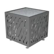 Bac à palmier en tôle d'acier galvanisé découpé - VENISE - 3 dimensions disponibles - Châssis en tube d'acier galvanisé_1