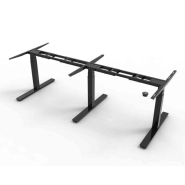 Piètement motorisé pour bureau assis debout - MEETDESK - Hauteur réglable 65-130 cm - Charge 150 kg - 3 moteurs_1