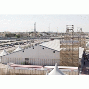 Tente de stockage fermée Alu Jumbo Hall - grande capacité avec couverture multi-éléments_1