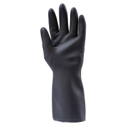 Gants de protection chimique en néoprène EUROCHEM ME5310 - flockés coton - PMNEO100-T07 - Réf. MO5310 - Coverguard - 31 cm - Grip et contact alimentaire_1