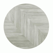 Plateau de table rond pré-percé Chevron 600mm | Bolero - FU511_1