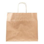 Sac traiteur kraft brun poignées torsadées 32x21x30 cm - par 250_1