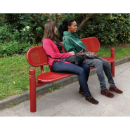 Banc public en acier Estoril City - Réf : 209320.Gpro - Design robuste et décoratif_1