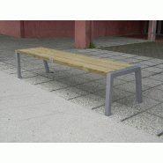 Banc public en bois Flora - sans dossier - pin Sylvestre Classe IV - 2m_1