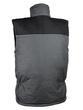 Gilet sans manche polyester ripstop - Doublure polaire - Gris/noir avec contrastes orange - Accessoirisé et très chaud_1