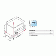 Machine à glaçons pleins 26kg/24h réserve 6kg encastrable condenseur air Brema_1