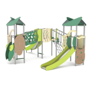 Structure multi-activités métallique Organik pour enfants de plus de 2 ans - 3 tours - LD1OR3211 - Ludoparc_1