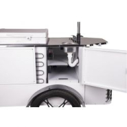 Chariot de vente de crème glacée - Panneau solaire et congélateur 98L - RÉF. BZW06_1