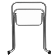 Piètement pliant Bretagne en acier gris p. Table extérieure 120x80,Ø120cm maxi_1