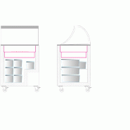 Vitrine a glace IC200SC-SO (191 / 165 L) Blanc TEFCOLD_1
