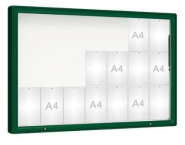 Vitrine extérieure coins arrondis - simple ou double face - Taille d'affichage de 9 à 30 A4_1