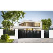 Tirso - Clôture en aluminium ajourée - Découpes laser sur tôle perforée 3 mm - Thermolaquage Qualicoat_1