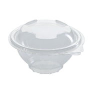 Bol salade transparent avec couvercle 500ml Ø15.5x7.5cm - par 50_1