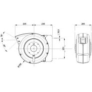 Enrouleur électrique à rappel automatique à ressort - P816 - 17m câble H05VV-F 5G2,5 mm² - IP42 - Carter plastique_1