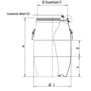 Fût 30L OSNP2 à ouverture totale - Bleu - Sotralentz_1