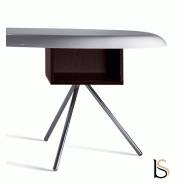 Bureau de Direction Uno - Dellarovere - Noir, Noyer_1