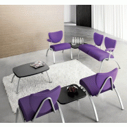 Chauffeuse d'accueil 2 places AINHOA SMILE - SOKOA - Noir, Non_1