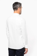 Chemise ajustée manches longues sans repassage - 100% coton micro sergé - Réf: K522_1