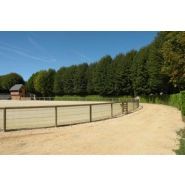 Clôture de carrière - Horse Stop - lice d’honneur complète 1m20 - grillage en treillis soudé - ref. Ch180-1_1