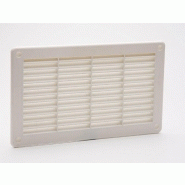 Grille d'aération ABS naturel - 8.6 x 16.5 cm - intérieur et extérieur - passage d'air 10 cm²_1
