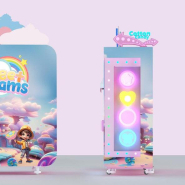 Distributeur automatique de barbe à papa M3 Festi Market - 2800W - Ref FM-M3-MCFCS_1