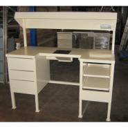 Aménagement de postes de travail sur-mesure - meubles acier avec tiroirs et rangements adaptés_1