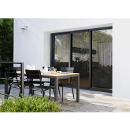 Baie vitrée coulissante en aluminium sur mesure avec seuil pour PMR - NÉVA_1