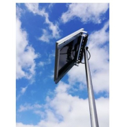 Barrière levante solaire avec une cellule photoélectrique de détection - RMS 24/2S_1