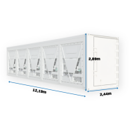 Conteneur  40 pieds Blast HC - Longueur 12m - Surface 56m3 - idéal pour le secteur agroalimentaire, industriel et pharmaceutique_1
