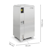 Déshumidificateur industriel DH 160 BX ES inox - haute capacité et robustesse en acier AISI 316_1