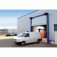 Porte rapide à empilement - souple - utilisation extérieure - structure acier - dimensions 6000 x 6000 mm_1