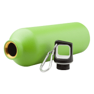 Gourde en aluminium - finition mat - avec mousqueton - 750 ml - couleur vert citron_1
