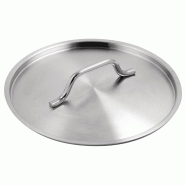 Casserole en inox avec couvercle 5L | Vogue - SA605_1