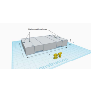 Masse de base VGP 2T avec passage de fourche pour essai de palans et ponts roulants- 2000 x 1200 x 395mm - REF2222000_1