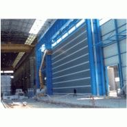 Porte rapide megapack / souple / à empilement / en plastique / utilisation intérieure et extérieure / 30000 x 35000 mm / ignifuge_1