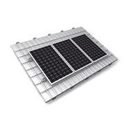 Support de montage en surimposition toiture K2 SYSTEMS - 3 panneaux - pour toits inclinés en tuiles, ardoises ou tôle ondulée_1