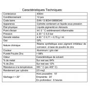 Z350 - Bombe de galvanisation à froid - Ambro-Sol - Zinc clair 400 ml pour protection et finition métalliques_1