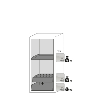 Armoire de sécurité S-PEGASUS-90 modèle S90.129.060.WDAC - Réf 30242-001-34255 - Type 90/30 - Testée NF EN 14470-1 et certifiée GS_1
