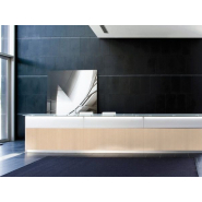 Banque d'accueil d'angle rétro-éclairée LED - DV702 - Conception modulaire avec finitions modernes_1