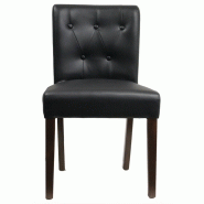 Chaise bistrot capitonnée etoile synthétique_1