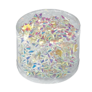 Étoile adhésive irisée 25x15mm - par 50 - Transparent en polypropylène_1