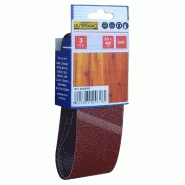 Lot de 3 bandes de ponçage - grain 40 - dimensions 60 x 400 mm_1